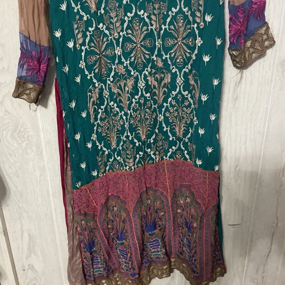 Women Clothes Pakistani Salwar Kameez Ready Made Designer Sajni Size‎ Medium - Picture 2 of 7